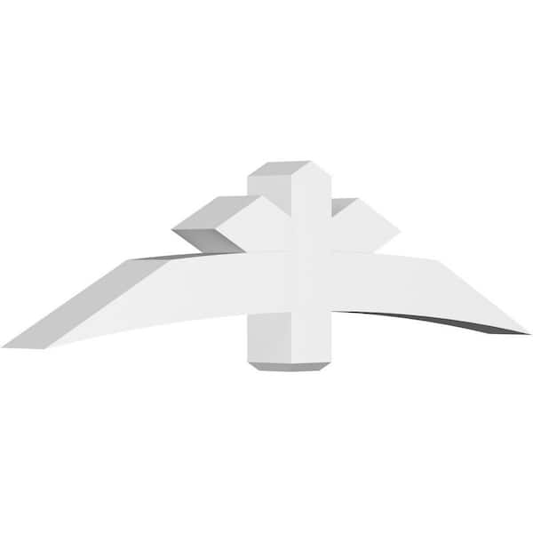 Ekena Millwork Alberta 72 in. W x 18 in. H x 6 in. D Signature Polyurethane Bracket