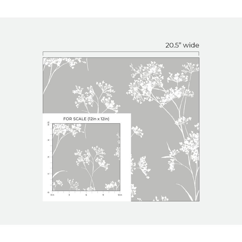 Alloy Floral Mist Self-Adhesive Removable Wallpaper Roll