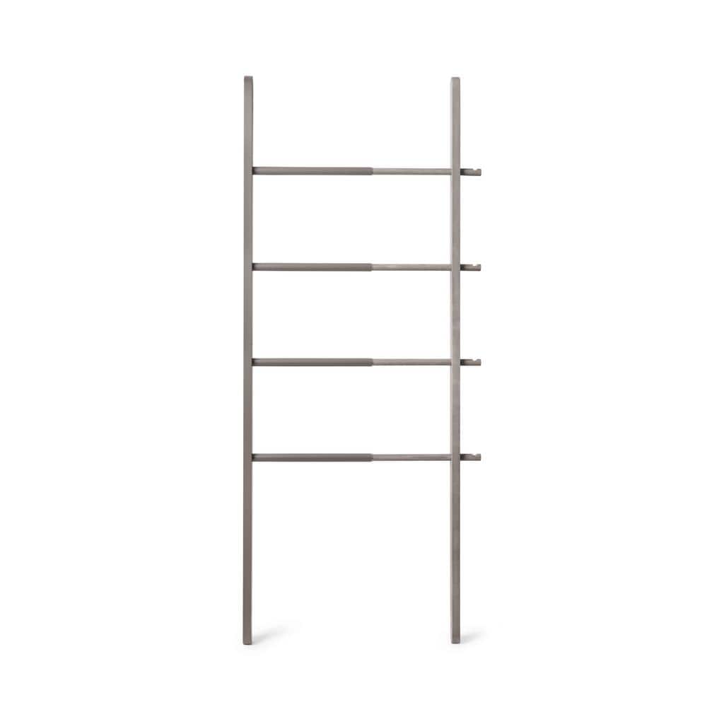 Hub 16 in. - 24 in. Ladder Grey Closet Rod