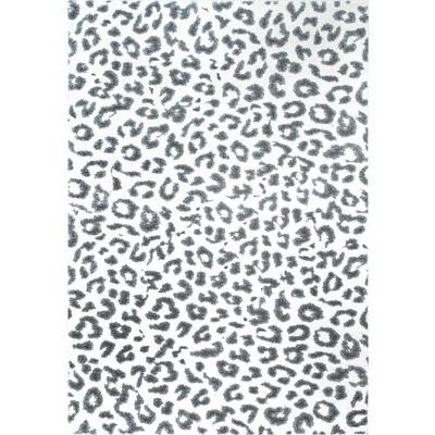Sebastian Leopard Print Gray 7 ft. x 9 ft. Area Rug