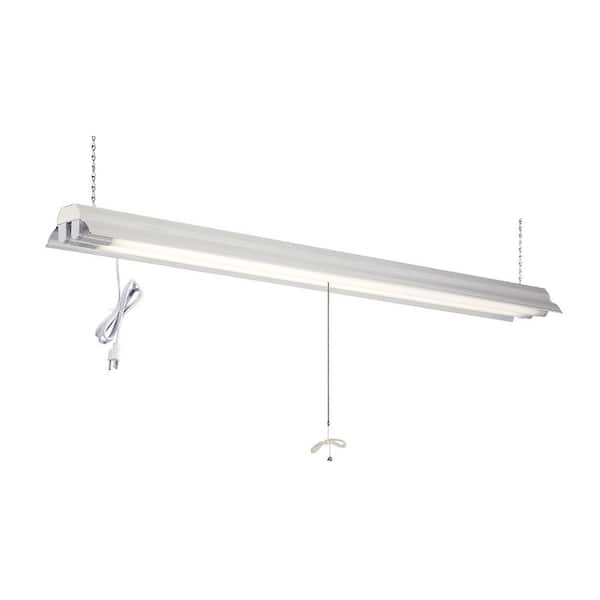 48 in. 3600 Lumen T8 LED Tube Non-Dimmable White Shop Light 5000K, 2-Tubes Included
