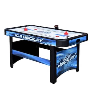 Includes 2 Pushers Plug-in Air Powered Hockey Set with Electric Scorer Sunnydaze 7 ft Air Hockey Table Indoor Arcade Game for Adult Game Room 2 Pucks and Leg Levelers for Family Game Night 