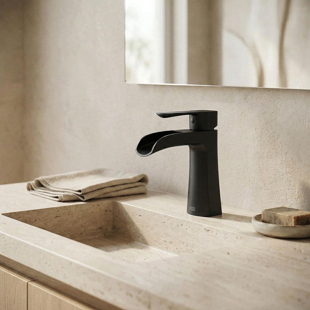 VIGO Paloma Single Handle Single-Hole Bathroom Faucet with VIGO Paloma Single Handle Single-Hole Bathroom Faucet with
