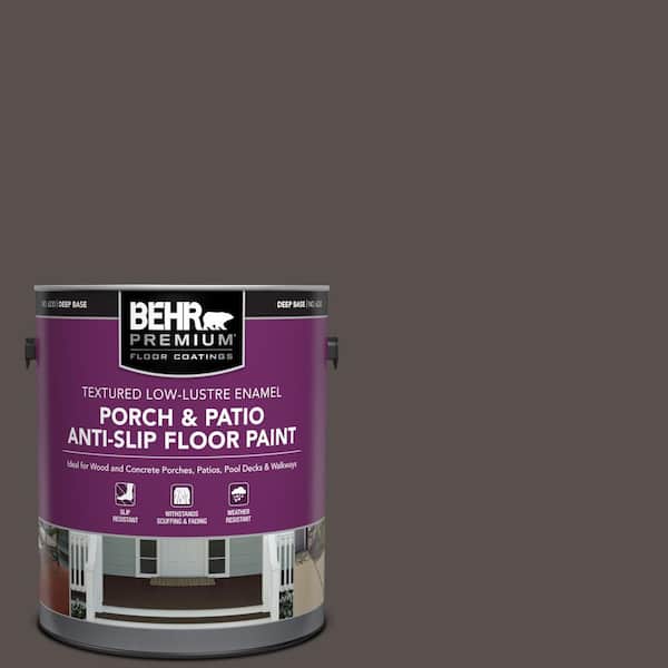 BEHR PREMIUM 1 gal. #ECC-41-2 Willow Wood Textured Low-Lustre Enamel Interior/Exterior Porch and Patio Anti-Slip Floor Paint