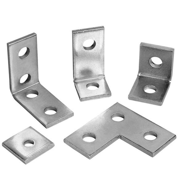 12 Pcs 4 Hole L Shaped Connector Bracket For 1-5/8\" Strut...