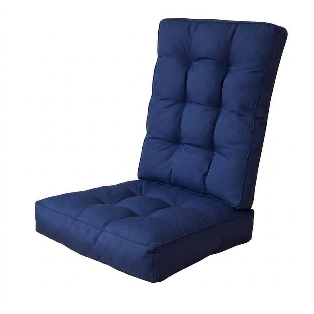 17 x 17 Inch Outdoor Rocking Chair Cushion Set Navy Blue Waterproof Fade-Resistant Tufted Seat Pads with Ties price history on PriceWatchPro