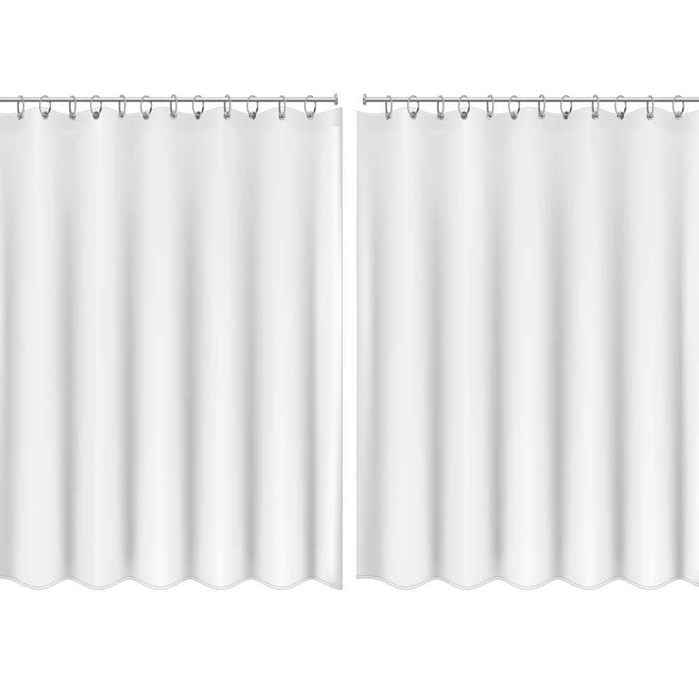 Frost PEVA Shower Curtain Liner with Stainless Steel Grommets
