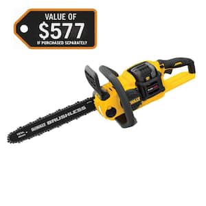FLEXVOLT 60V MAX 16 in. Brushless Cordless Chainsaw Kit with (1) 2.0 Ah Battery and Charger