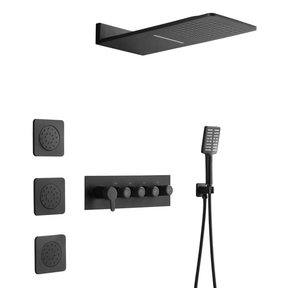 Utopia 4niture Amy 5Handle 6Spray Patterns Rectangle High Pressure