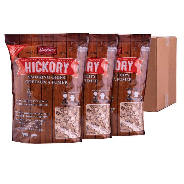 Maclean's OUTDOOR 2 lb. Hickory BBQ Smoking Chips (3-Pack)
