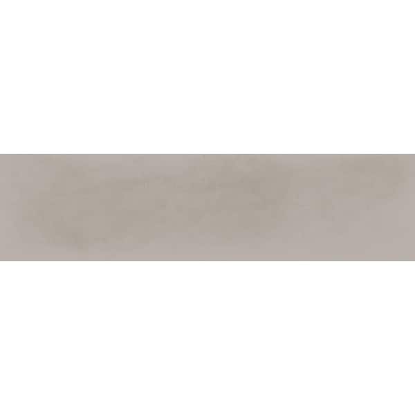 Taj Taupe Glossy Glazed Ceramic Quarter Round Wall Trim, 0.6 in. x 10 in. (0.069 sq. ft./Piece)