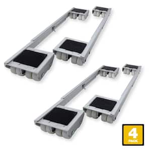 18-1/4 in. - 28 in. Aluminum Steel Appliance Rollers (4-Pack)