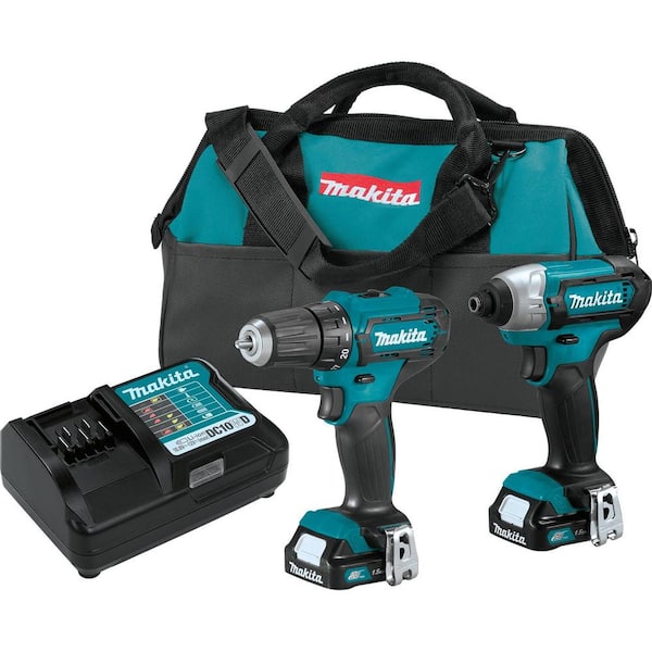 Makita 12V max CXT 1.5 Ah Lithium-Ion Cordless Drill Driver and Impact Driver Kit (2-Piece) CT232 The Home