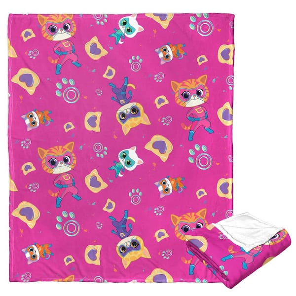 THE NORTHWEST GROUP Disney Junior Superkitties Super Pattern Silk Touch Multi-Colored Throw Blanket