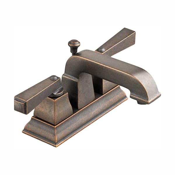 American Standard Town Square 4 in. Centerset 2-Handle Bathroom Faucet in Oil Rubbed Bronze