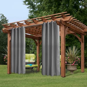 50 in x 84 in Outdoor Patio Waterproof Rustproof Grommet Porch Decor Privacy Thermal Insulated Curtain (1 Panel)