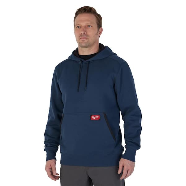 Milwaukee Men's Large Blue Midweight Cotton/Polyester Long-Sleeve