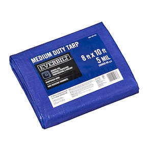 Everbilt 10 ft. W x 8 ft. L Blue Medium Duty Tarp