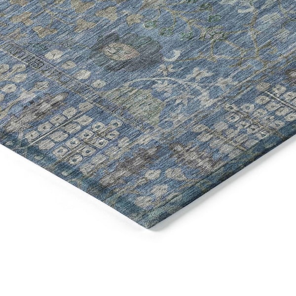 Chantille Machine Washable Indoor/Outdoor Abstract ACN2231 Blue 2 ft. 3 in. x 7 ft. 6 in. Runner Rug
