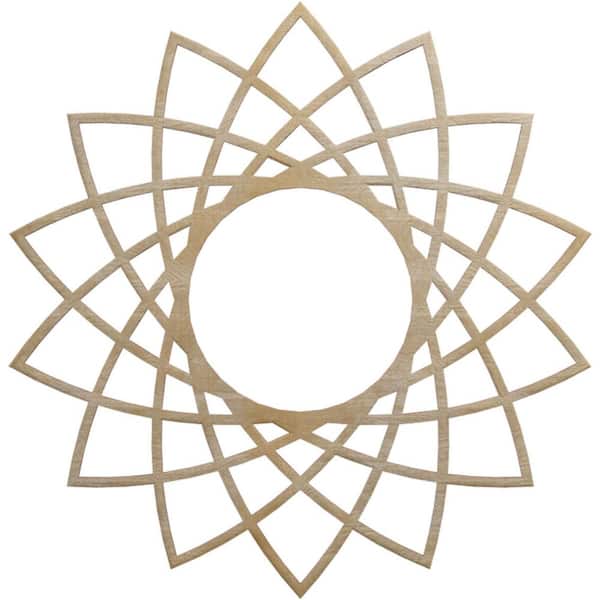 Ekena Millwork 0.25 in. x 8.5 in. x 22 in. Wood Medallion Moulding