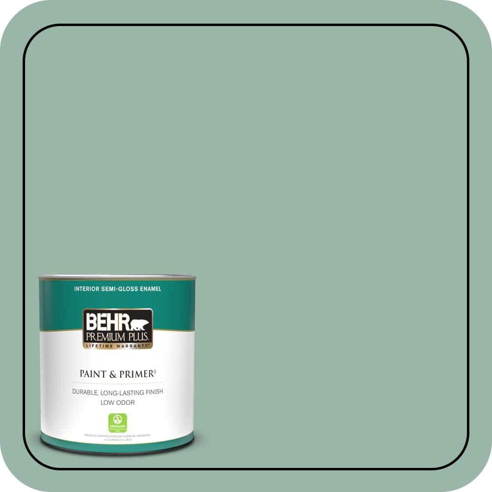1 qt. #S420-3 Nile River Semi-Gloss Enamel Low Odor Interior Paint & Primer price history on PriceWatchPro