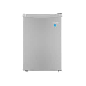 18 in. 2.6 cu. ft 110V Compact Mini Refrigerator in Stainless with Reversible Door
