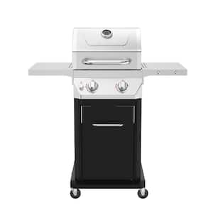 2 Burner Propane Gas Grill in Black