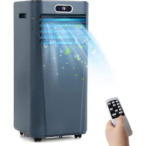 7,000 BTU Portable Air Conditioner Cools 350 Sq. Ft. with Remote Control in Blue