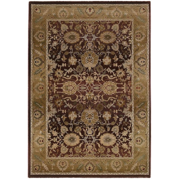 Home Decorators Collection Poise Plum 5 ft. x 8 ft. Area Rug