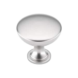 Copperfield Collection 1-3/16 in. (30 mm) Classic Brushed Nickel Round Cabinet Knob