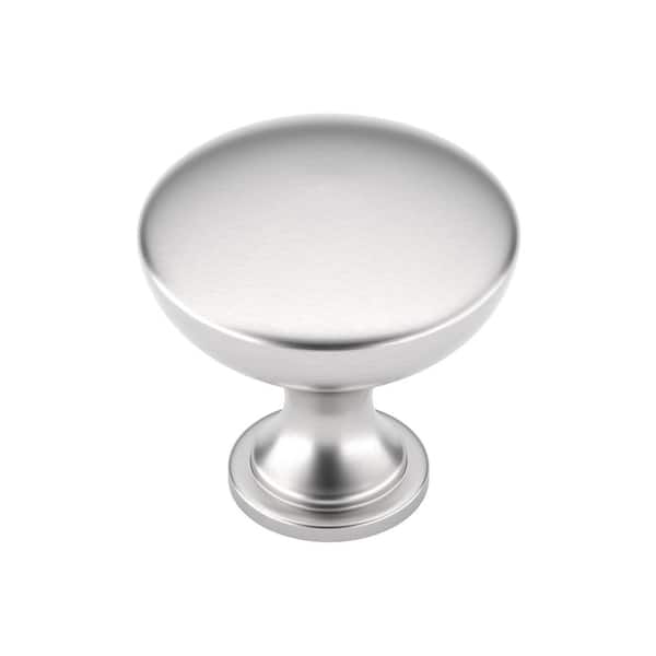 Copperfield Collection 1-3/16 in. (30 mm) Classic Brushed Nickel Round Cabinet Knob