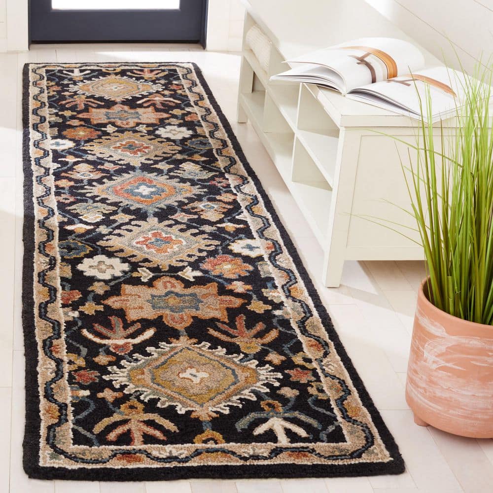 Aspen 2 ft. x 13 ft. Black/Rust Garden Diamond Runner Rug price history on PriceWatchPro