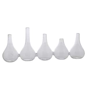 Shelly 5-Piece Clear Bud Table Vase