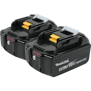 18-Volt LXT Lithium-Ion High Capacity Battery Pack 5.0 Ah with LED Charge Level Indicator (2-Pack)