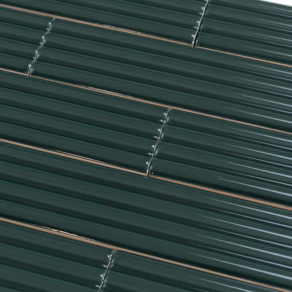 Green Glossy Ceramic Subway Tile for Kitchen and Bathroom