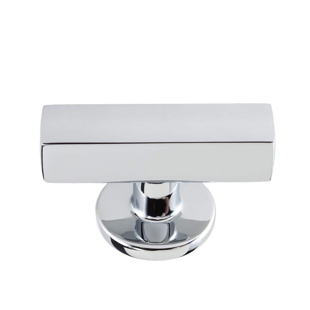 Flynn Chrome Brushed T-Handle Bar Knob with Mounting Hardware