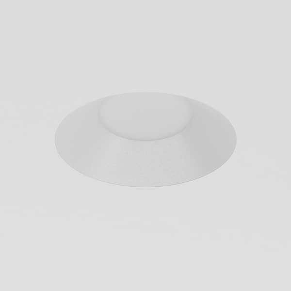 Inspira 3 in. White Round Trimless Integrated LED Canless Recessed Lighting Kit Selectable 5CCT 12W 1000LM ETL (1-Pack)