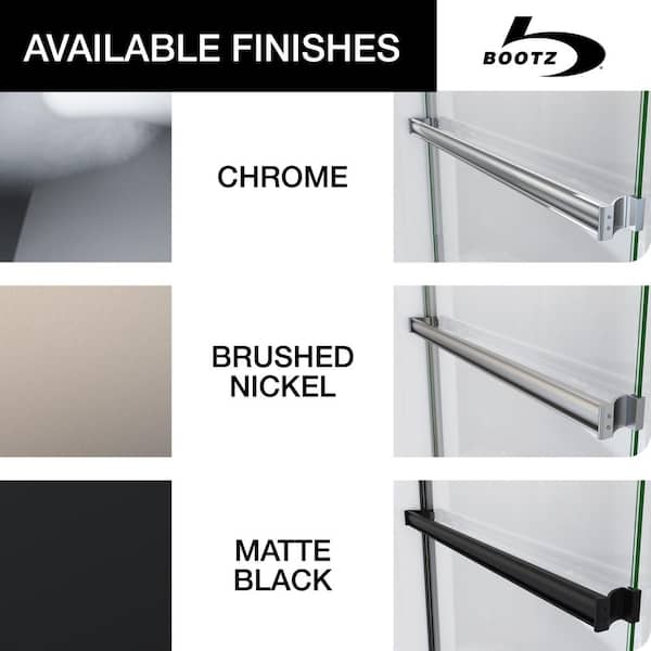 Bootz Industries Aloha 56 - 60 in. W x 58 in. H Semi-Frameless