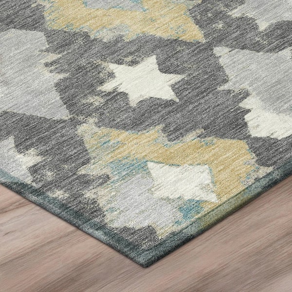 Chantille Machine Washable Indoor/Outdoor Abstract ACN3062 Gray 10 ft. x 14 ft. Area Rug
