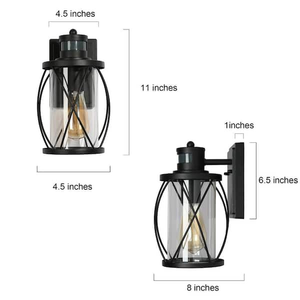 Flame Lantern - Water Glass - Photocell & Motion Sensor - BZ