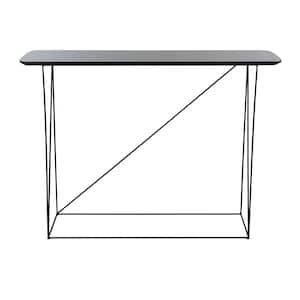 Rylee 43.3 in Gray/Black Console Table