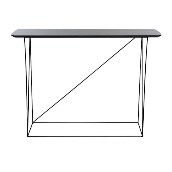 SAFAVIEH Rylee 43.3 in Gray/Black Console Table
