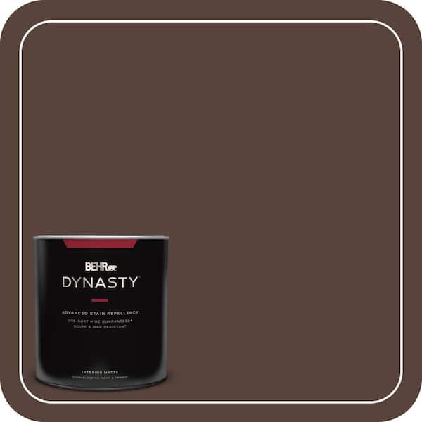 BEHR DYNASTY 1 qt. #BXC-78 Cordovan Leather Matte Interior Stain-Blocking Paint and Primer