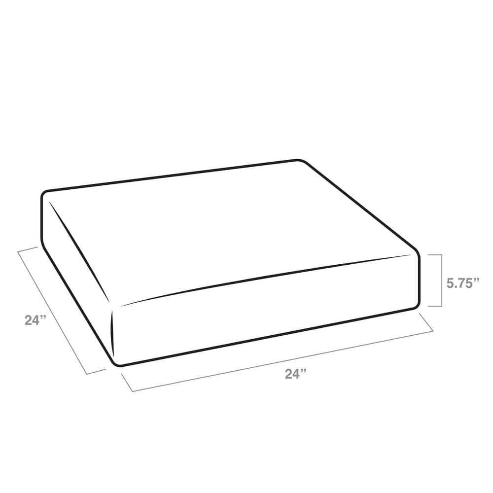 Sapphire Blue Polyester Outdoor Deep Seat Cushion