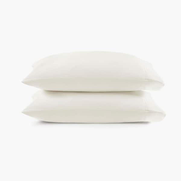 Luxury Egyptian 2-Piece White Standard 500TC Cotton Pillowcases