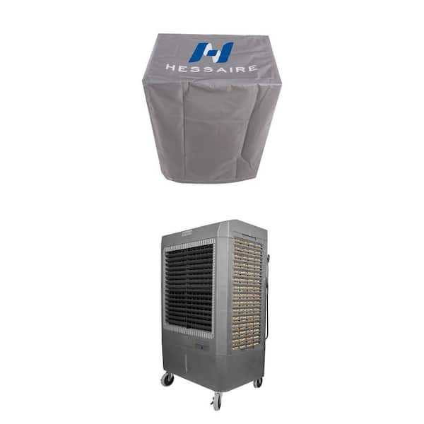 5,300 CFM 3-Speed Evaporative Cooler (1,600 sq. ft.) with 44.5 in. x 28 in. Cooler Cover Combo