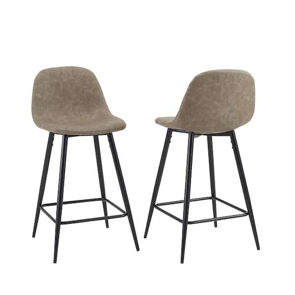 Crosley Furniture Weston 35 5 In Brown, What Is Standard Counter Height Bar Stool
