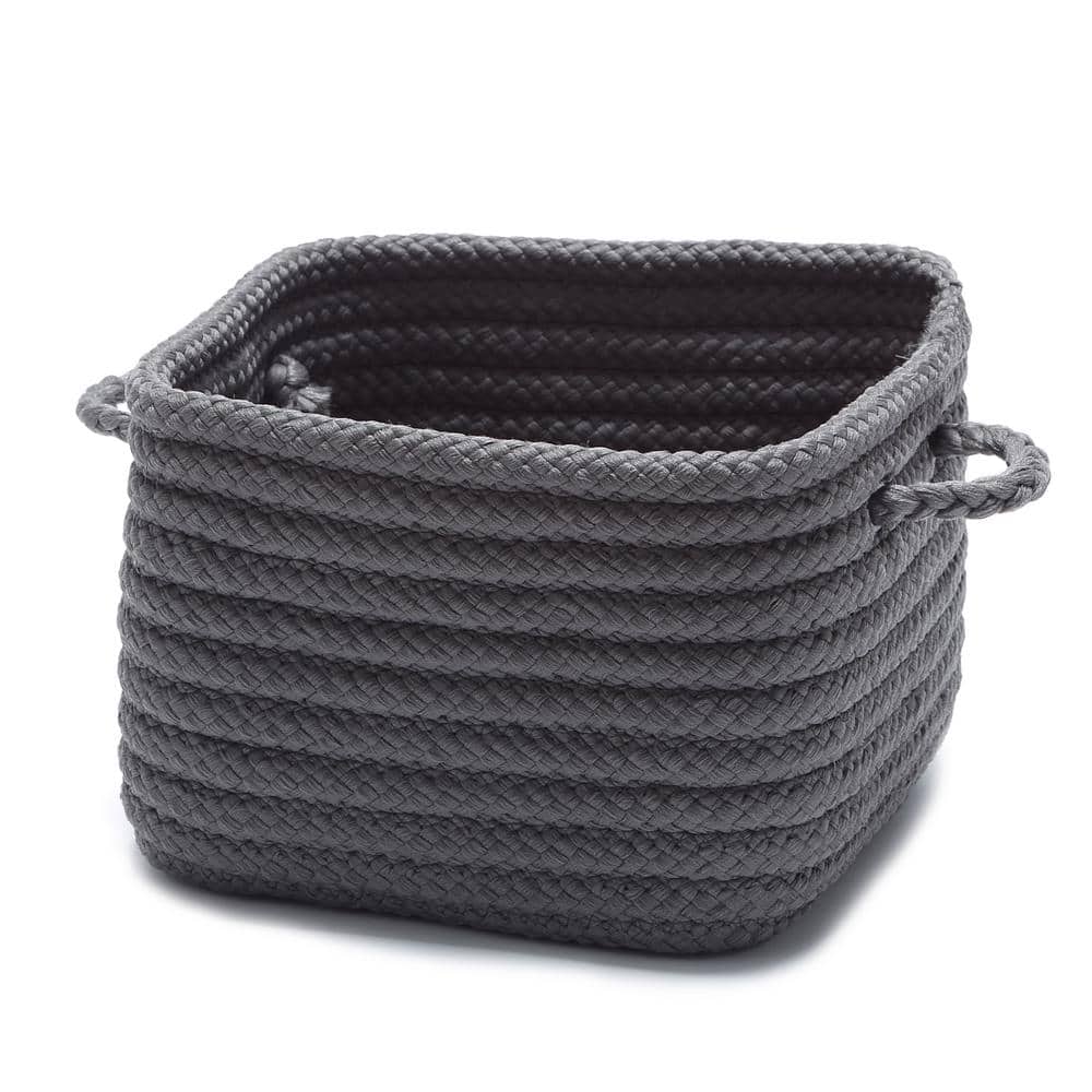 Grey 10 in. x 10 in. x 7 in. Polypropylene Solid Shelf Storage