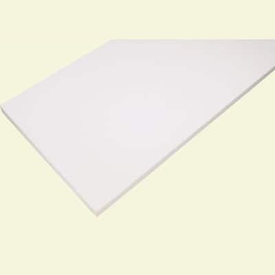 White Laminated Wood Shelf 10 in. D x 36 in. L