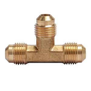 5/16 in. Brass Flare Tee Fitting (5-Pack)